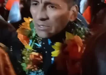 El alcalde electo de Oruro, Iván Quispe. FOTO: Captura.
