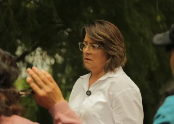 La candidata a la Alcaldía de Cochabamba, Rocío Molina. (Foto: ABI)