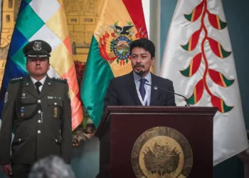 El canciller Fernando Aramayo participa del acto de Rendición Pública de Cuentas final 2025. (Foto: Cancillería)