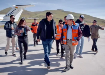 El ministro Mauricio Zamora en una actividad en Potosí