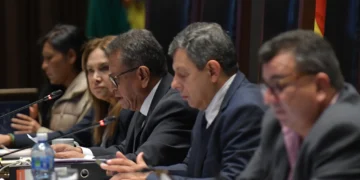 El ministro de Gobierno, Marco Antonio Oviedo, emite un informe sobre lo ocurrido en Colcapirhua en Cochabamba.