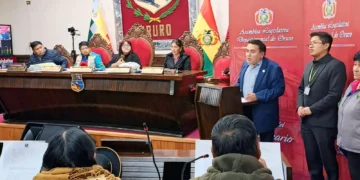 Sesión de la Asamblea Legislativa de Oruro. (Foto: Fiscalía General)
