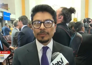 El canciller Fernando Aramayo. (Captura: Bolivia Tv)