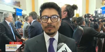El canciller Fernando Aramayo. (Captura: Bolivia Tv)