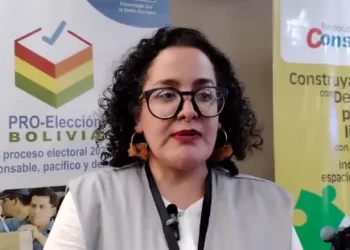 Susana Saavedra, jefa de la Misión de Observación Ciudadana de la Red Observa Bolivia.