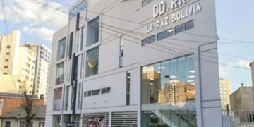 Edificio de Derechos Reales, en La Paz.
Foto RRSS