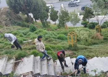 Trabajadores comunitarios apoyaron con al iniciativa. (Foto: AMUN)