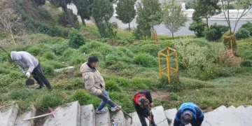 Trabajadores comunitarios apoyaron con al iniciativa. (Foto: AMUN)