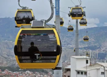 La línea Amarilla de Mi Teleférico suspenderá operaciones el viernes y el sábado. FOTO; Mi Teleférico