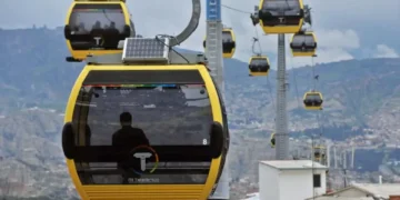 La línea Amarilla de Mi Teleférico suspenderá operaciones el viernes y el sábado. FOTO; Mi Teleférico
