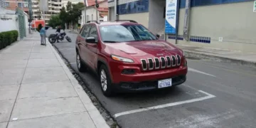 Servicio de parqueos tarifados en el municipio de La Paz. FOTO: GAMLP