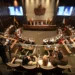 la sesión de Senadores con el informe oral de Medinaceli. Foto: APG