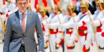 El presidente Rodrigo Paz, durante su visita a Brasil. (Foto: Dircom Bolivia)