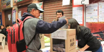 Jornada de votación en Chuquisaca. (Foto: APG)
