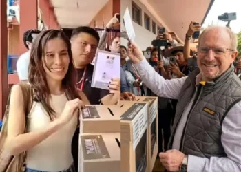 María René Soruco y Adrian Oliva, candidatos a la gobernación de Tarija.