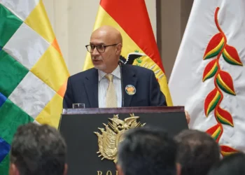 El ministro de la Presidencia, José Luis Lupo, participa de la presentación del DS  5595. (Foto: APG)