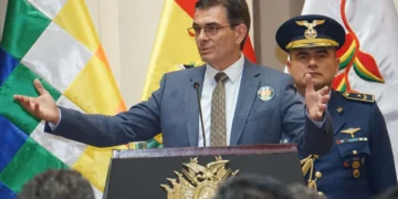 El presidente Rodrigo Paz en la presentación del Decreto Supremo.