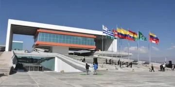 La sede del Parlamento de Unasur en Cochabamba. (Foto: ABI)