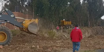 La Alcaldía de El Alto denuncia avasallamiento en límite con Achocalla. FOTO: GAMEA