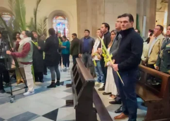 EL presidente Rodrigo Paz en la misa en la catedral Metropolitana, en La Paz.
APG.