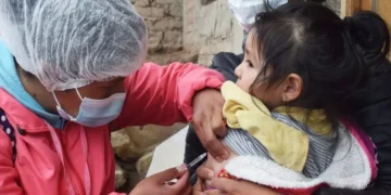 El Sedes La Paz refuerza la campaña de vacunación contra el sarampión. FOTO: GADLP