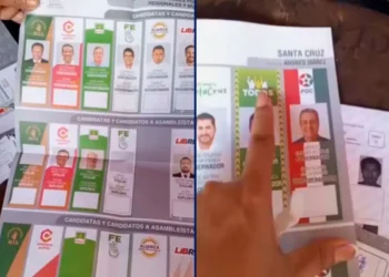 Las papeletas electorales equivocadas. Foto: Composición La Razón