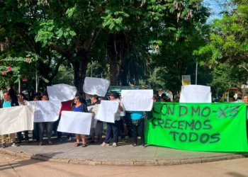 Representantes de las comunidades que llegaron a Entre Ríos. Foto: Prensa YPFB