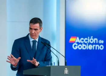 El presidente del Gobierno, Pedro Sánchez, durante una rueda de prensa posterior al Consejo de Ministros extraordinario, en el Palacio de la Moncloa. Foto: Europa Press
