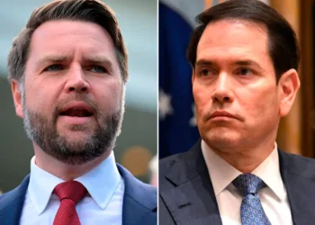 Jd Vance y Marco Rubio, del actual gobierno estadounidense. Foto: Producción la Razón con imágenes de AFP