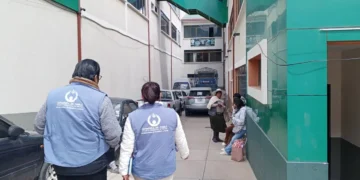 La Delegación de la Defensoría del Pueblo realizó el seguimiento de cinco adolescentes aprehendidos por robo de mineral. FOTO: Defensoría del Pueblo