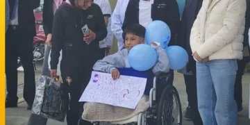 Rubén fue dado de alta luego de dos meses de hospitalización. FOTO: Captura BTV