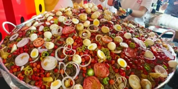 Los visitantes a la feria degustaron de este platillo/Enfoque News