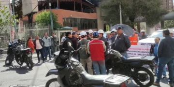 Protesta del sector constructor. (Archivo)