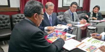 El ministro de Trabajo se reúne con la cooperación japonesa. Foto: Ministerio de Trabajo