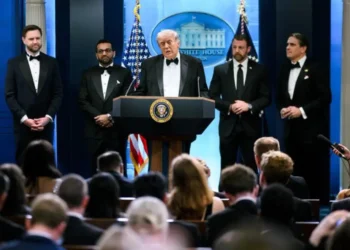Trump dio una conferencia de prensa minutos después del ataque/CasaBlanca