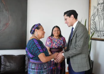 La premio Noble de la Paz durante su designación/SRE