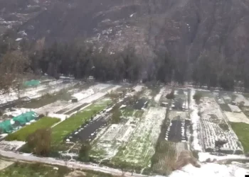 Una granizada dejó los cultivos dañados en Huajchilla. FOTO: RRSS