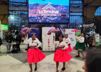 La Terminal de Buses La Paz celebra el Día de la Danza.
Foto Terminal de Buses La Paz