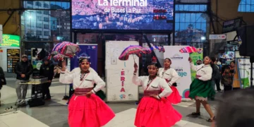 La Terminal de Buses La Paz celebra el Día de la Danza.
Foto Terminal de Buses La Paz