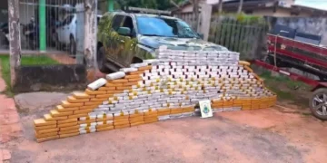 Los paquetes con droga que estaban en la embarcación/Policía Federal