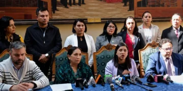 La bancada de Libre en la Asamblea Legislativa. Foto: Tomasa Yarhui
