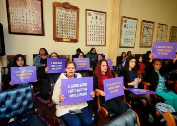 Activistas en la presentación del proyecto de ley. FOTO: Coordinadora de la Mujer