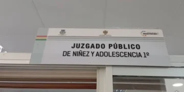 Frontis del Juzgado de la Niñez y Adolescencia en Oruro. FOTO: RRRSS