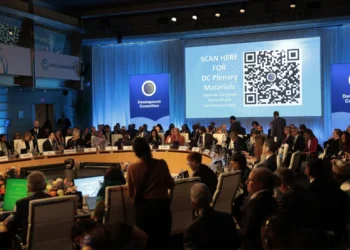 Una de las reuniones de Primavera del FMI y el Grupo del Banco Mundial de 2026 /AFP