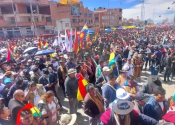 El cabildo en El Alto.
Foto: RRSS