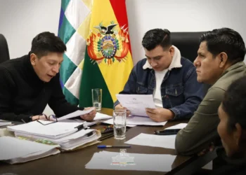 Sesión de declaración de exmagistrados. Foto: Cámara de Diputados