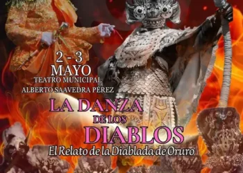 La danza de los diablos revive en el Teatro Municipal.
Foto referencial