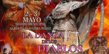La danza de los diablos revive en el Teatro Municipal.
Foto referencial