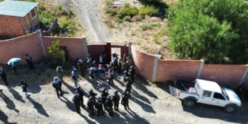 El operativo se realizó con apoyo de la Policía/Sernap