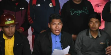 René Yahuasi, candidato del NGP, por el departamento de La Paz. (Foto: APG)